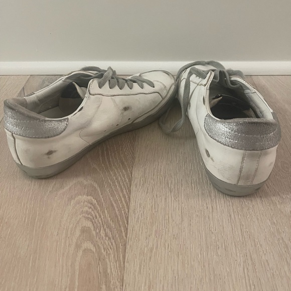 White and Silver Golden Goose - Picture 3 of 4